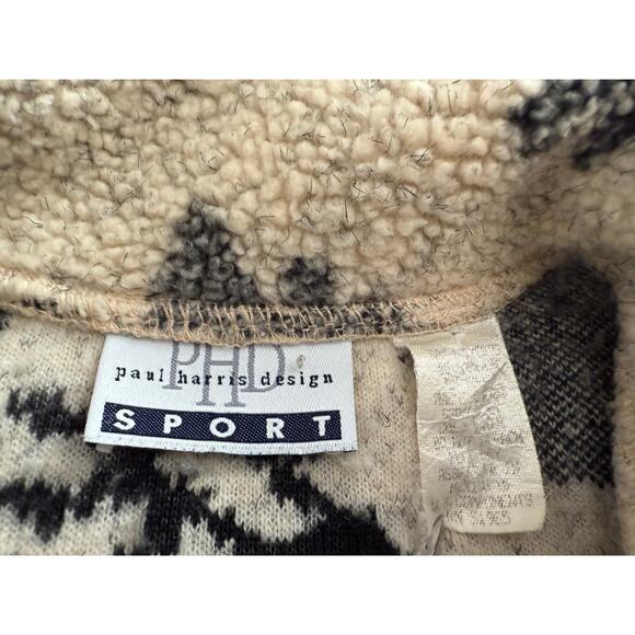 Vintage Paul Harris Design Cardigan Trees Deer Size LARGE - Picture 8 of 8